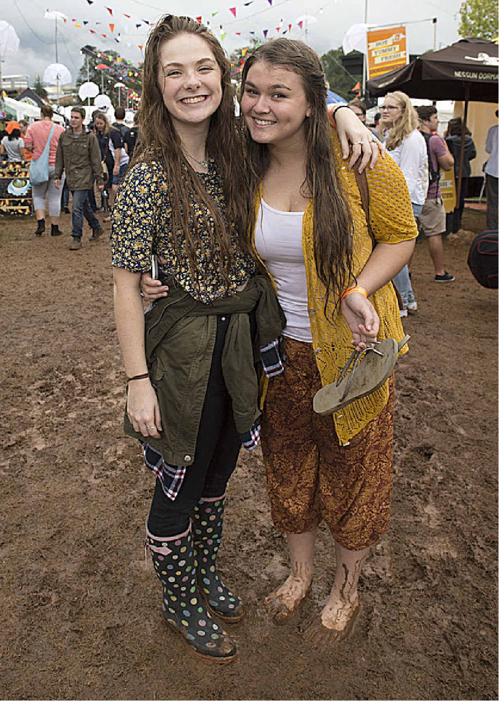 EASTER FUN: Millie McCann-Fowler (left) and Ellie Capuano get together at Easterfest. EASTER FUN: Millie McCann-Fowler (left) and Ellie Capuano get together at Easterfest.